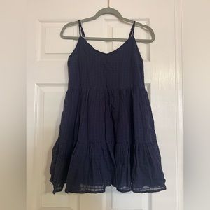SHEIN solid ruffle hem cami dress